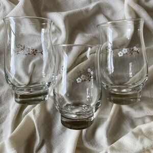 Vintage Pfaltzgraff Remembrance Tumblers | Floral Cups